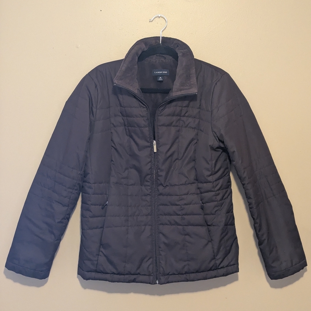 Lands' End Women's Chocolate Brown Jacket